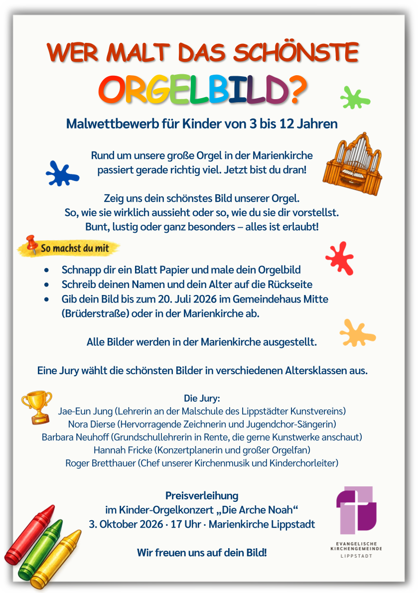 Wer malt das schönste Orgelbild